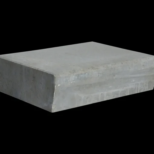 IBF trappetrin skrå kant 50x40x14 cm grå