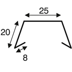 Icopal alu-sternkapsel 25 mm