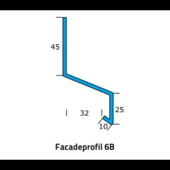 Icopal 6B alu-facadeprofil 1 m