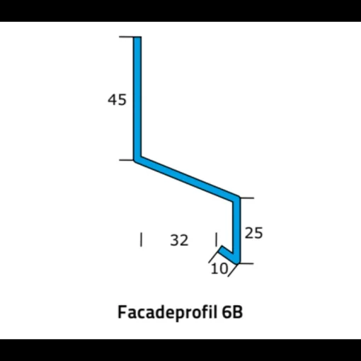 Icopal 6B alu-facadeprofil 1 m