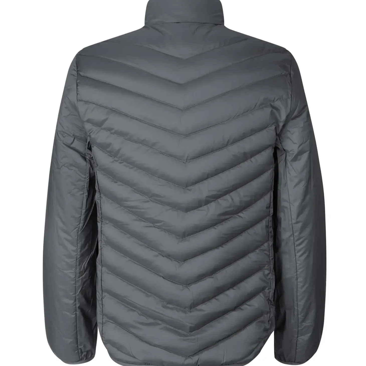 ID 0896 herre padded jakke stretch silver grey str. XL