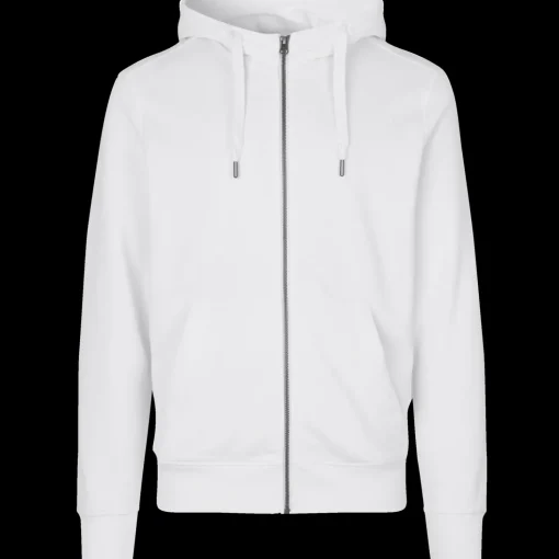 ID Core herre hoodie med lynlås hvid str. XL