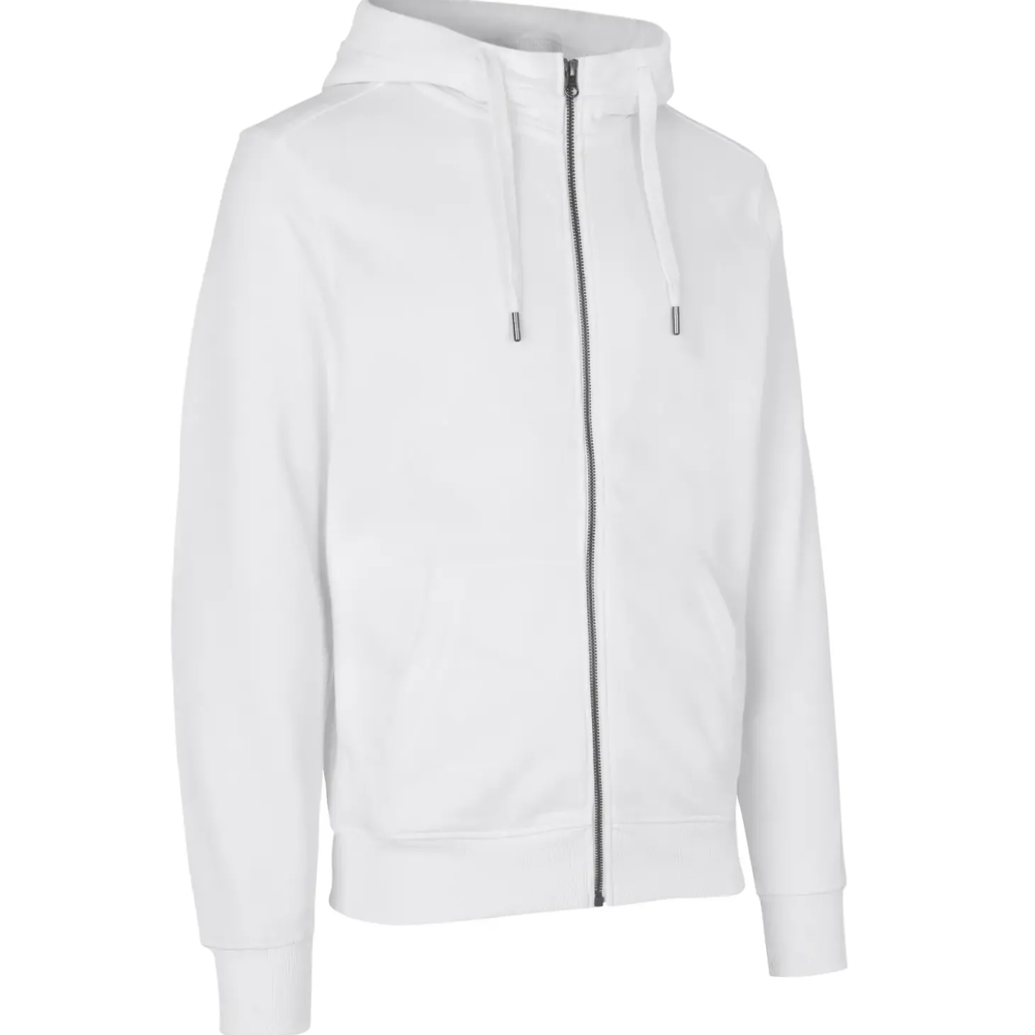 ID Core herre hoodie med lynlås hvid str. XL