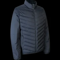 ID herre padded jakke stretch navy str. L