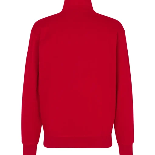 ID herre sweat cardigan rød str. XL