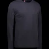 ID Interlock herre langærmet t-shirt navy str. L
