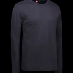 ID Interlock herre langærmet t-shirt navy str. L