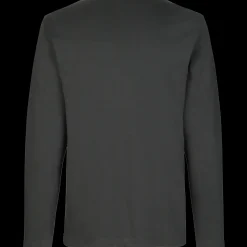 ID Interlock langærmet t-shirt koks grå str. S