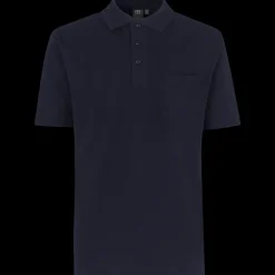 ID klassisk herre poloshirt navy str. XL