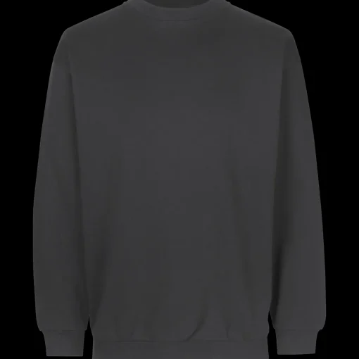 ID klassisk herre sweatshirt koks grå str. L