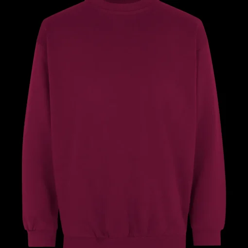 ID klassisk herre sweatshirt bordeaux str. 2XL