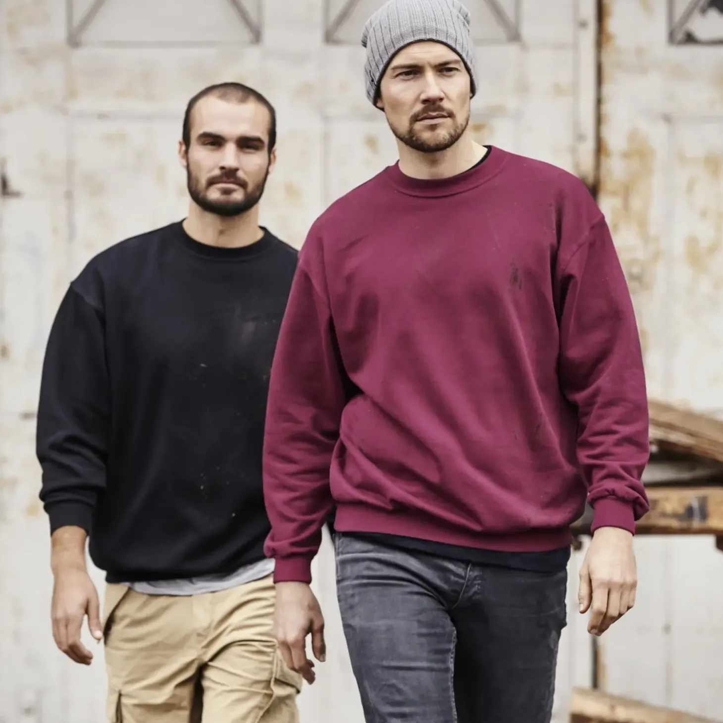 ID klassisk herre sweatshirt navy str. XL