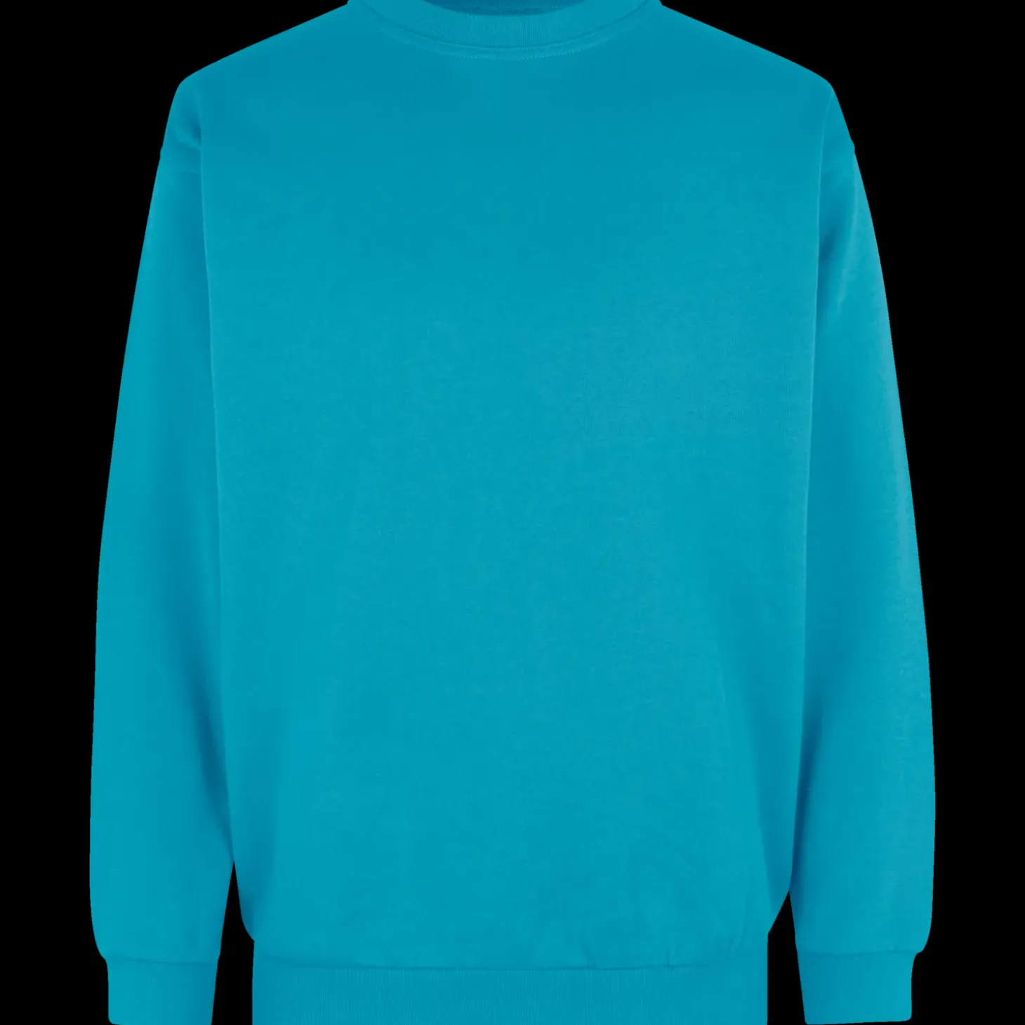 ID klassisk herre sweatshirt turkis str. 2XL