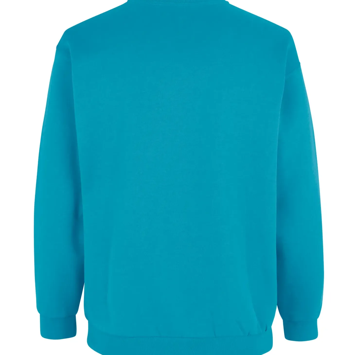 ID klassisk herre sweatshirt turkis str. 2XL