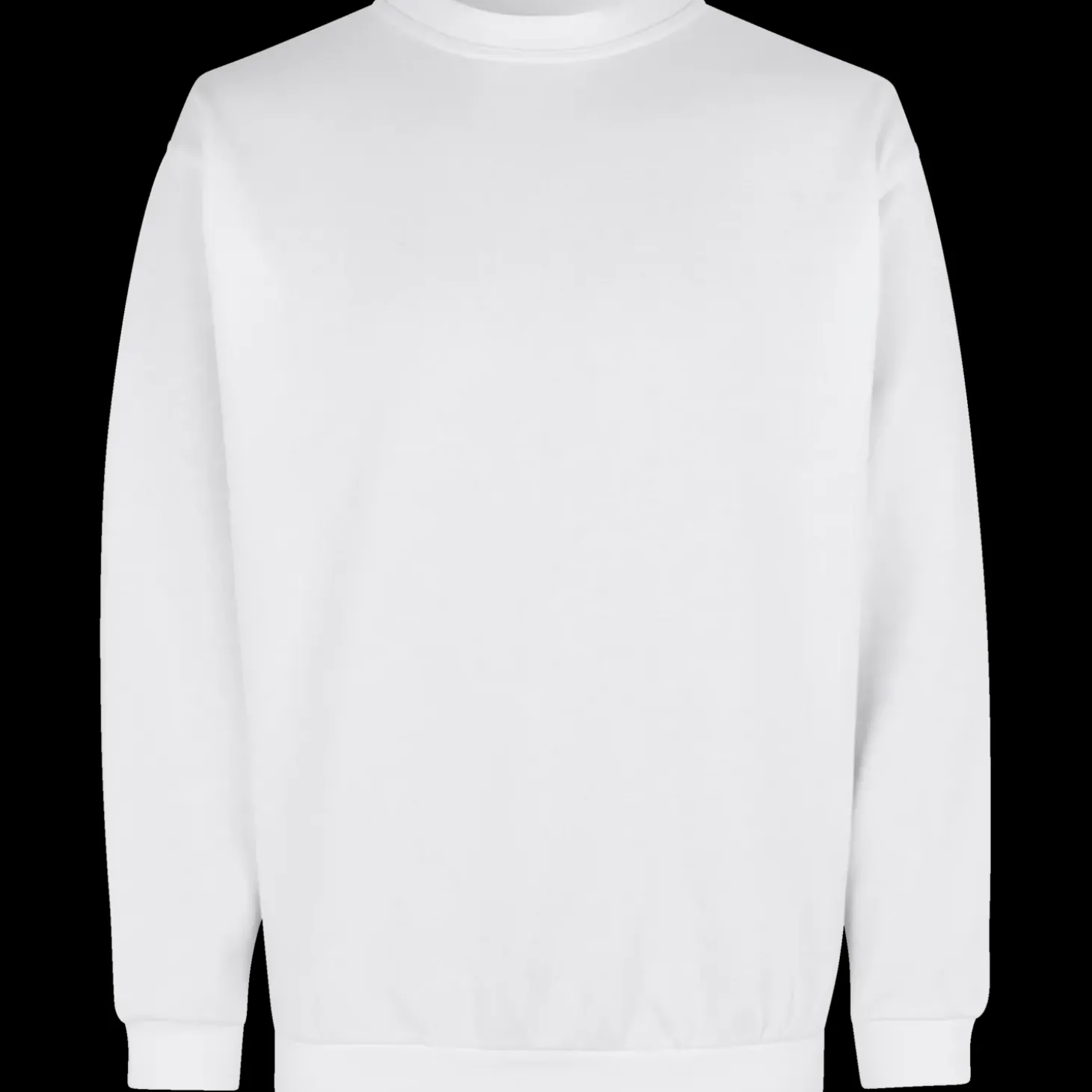 ID klassisk herre sweatshirt hvid str. M