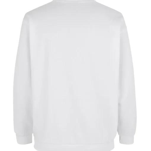 ID klassisk herre sweatshirt hvid str. M