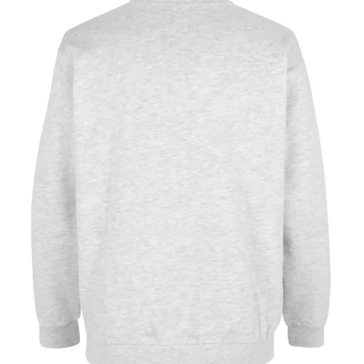 ID klassisk herre sweatshirt snow melange str. L