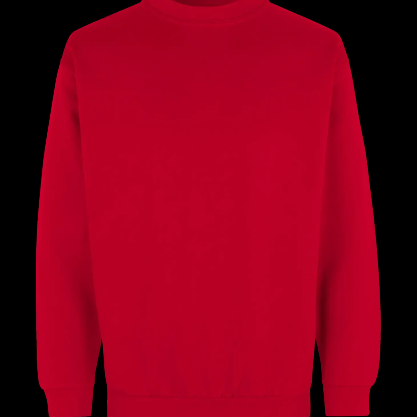 ID klassisk herre sweatshirt rød str. XL