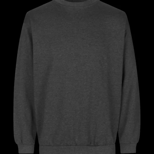 ID klassisk herre sweatshirt grafit melange str. L