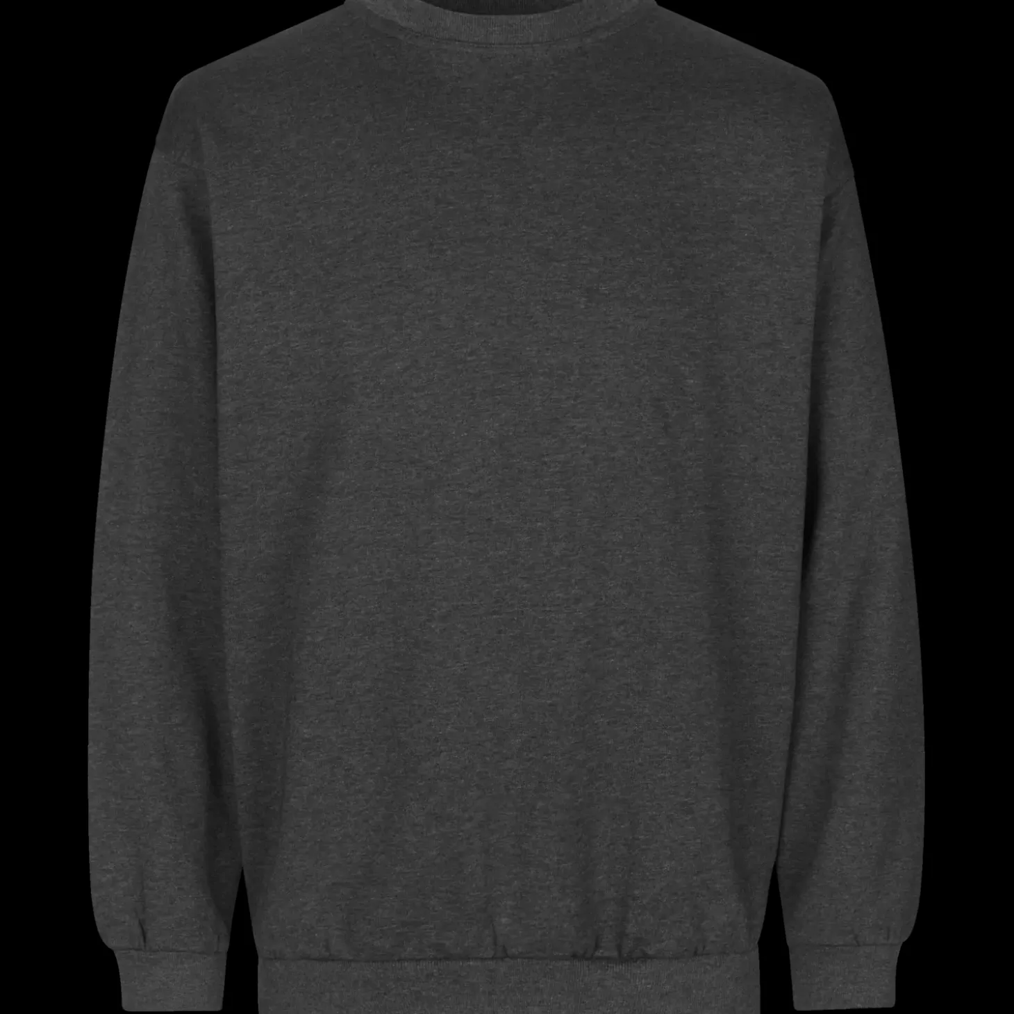 ID klassisk herre sweatshirt grafit melange str. L
