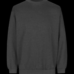 ID klassisk herre sweatshirt grafit melange str. L