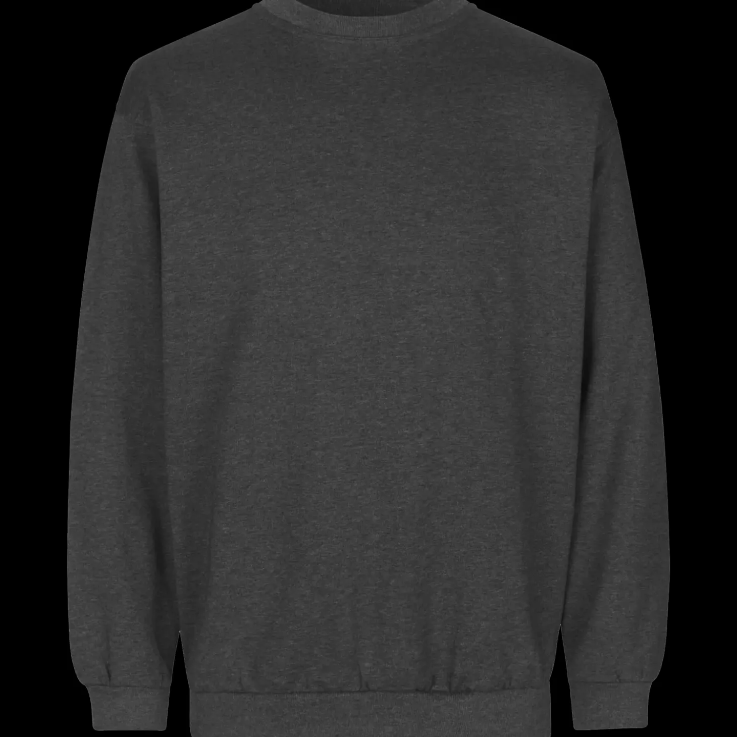 ID klassisk herre sweatshirt grafit melange str. L