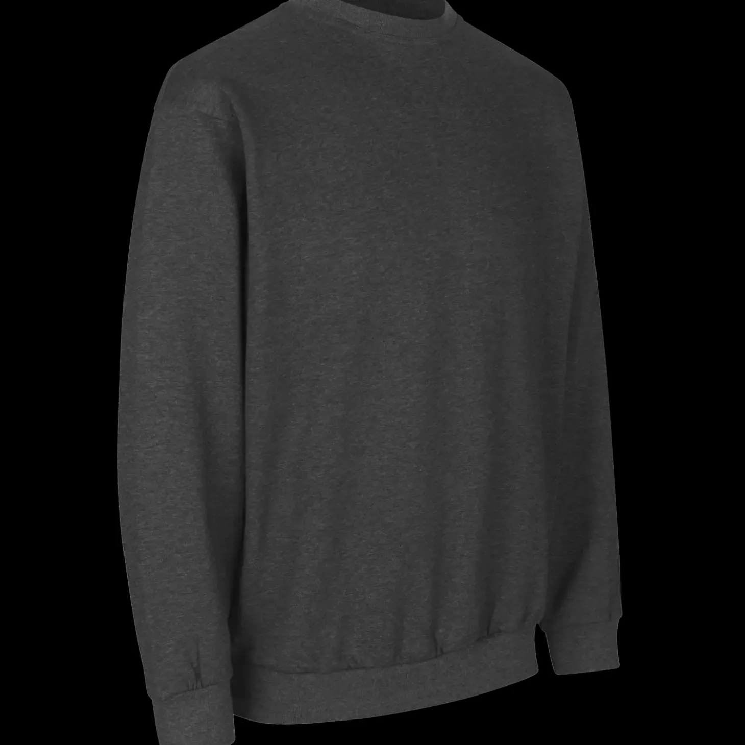 ID klassisk herre sweatshirt grafit melange str. L