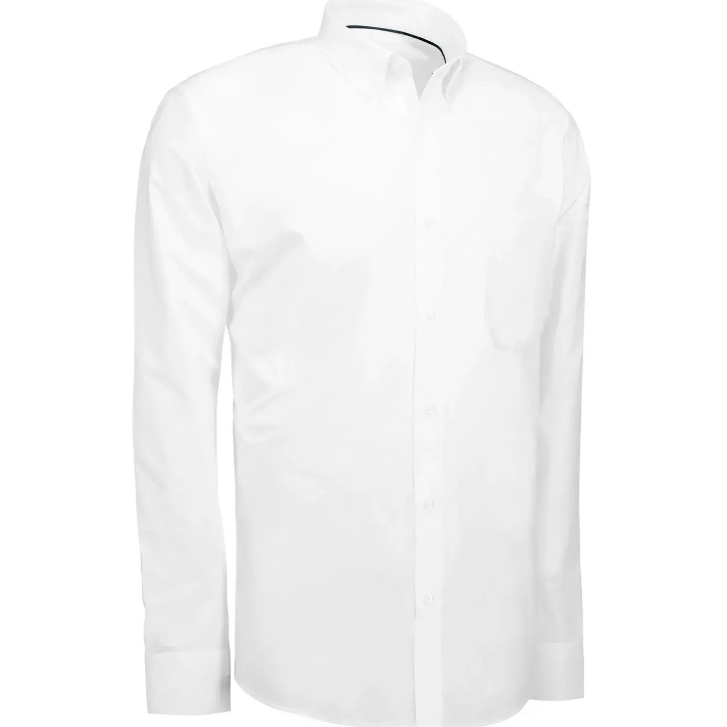 ID Oxford L/S Modern fit herre skjorte hvid str. L