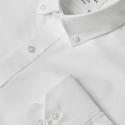 ID Oxford L/S Modern fit herre skjorte hvid str. L