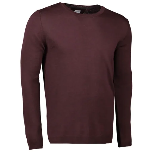 ID Pullover herre bordeaux melange str. XL