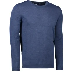 ID S650 Pullover herre blå melange str. XL