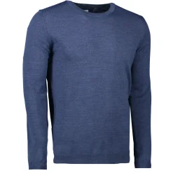ID S650 Pullover herre blå melange str. XL
