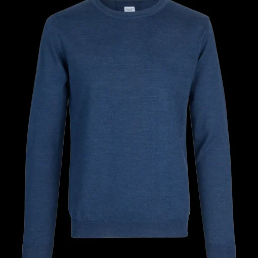 ID S650 Pullover herre blå melange str. XL