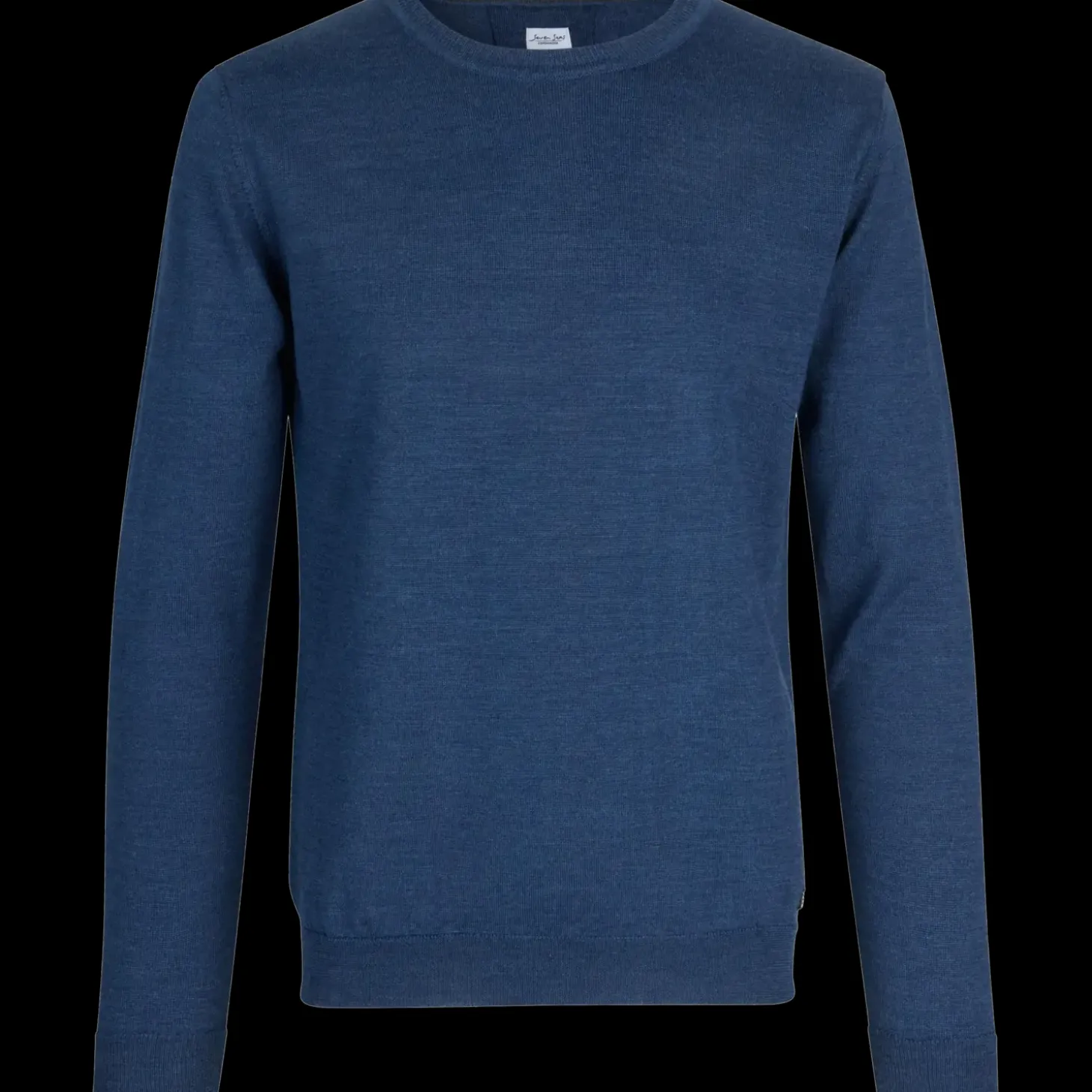 ID S650 Pullover herre blå melange str. XL