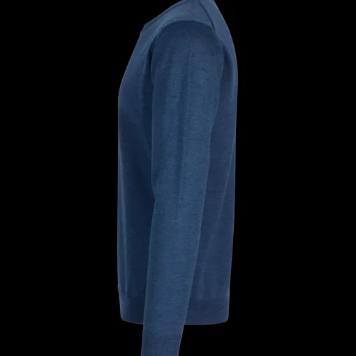ID S650 Pullover herre blå melange str. XL