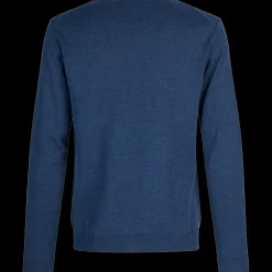 ID S650 Pullover herre blå melange str. XL