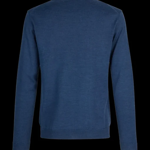 ID S650 Pullover herre blå melange str. XL