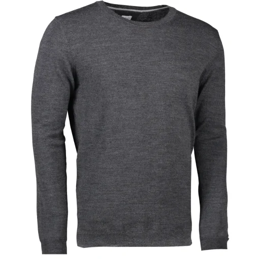 ID S650 Pullover herre mørk grå melange str. L