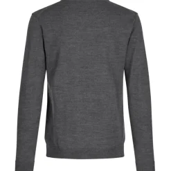 ID S650 Pullover herre mørk grå melange str. L