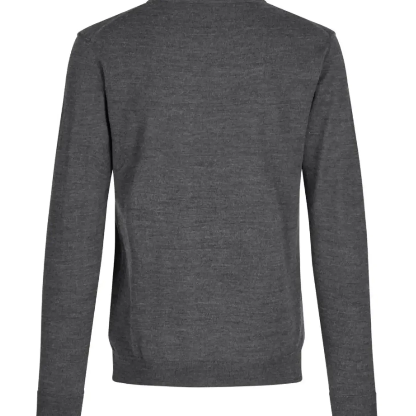 ID S650 Pullover herre mørk grå melange str. L