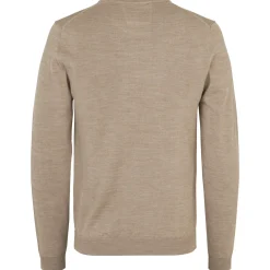 ID S650 Pullover herre sand melange str. L