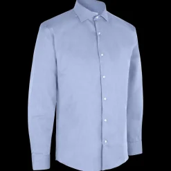 ID Seven Seas Fine Twill modern fit skjorte herre lys blå str. M