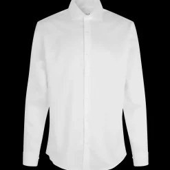 ID Seven Seas Fine Twill modern fit skjorte herre hvid str. L