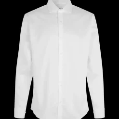 ID Seven Seas Fine Twill modern fit skjorte herre hvid str. L