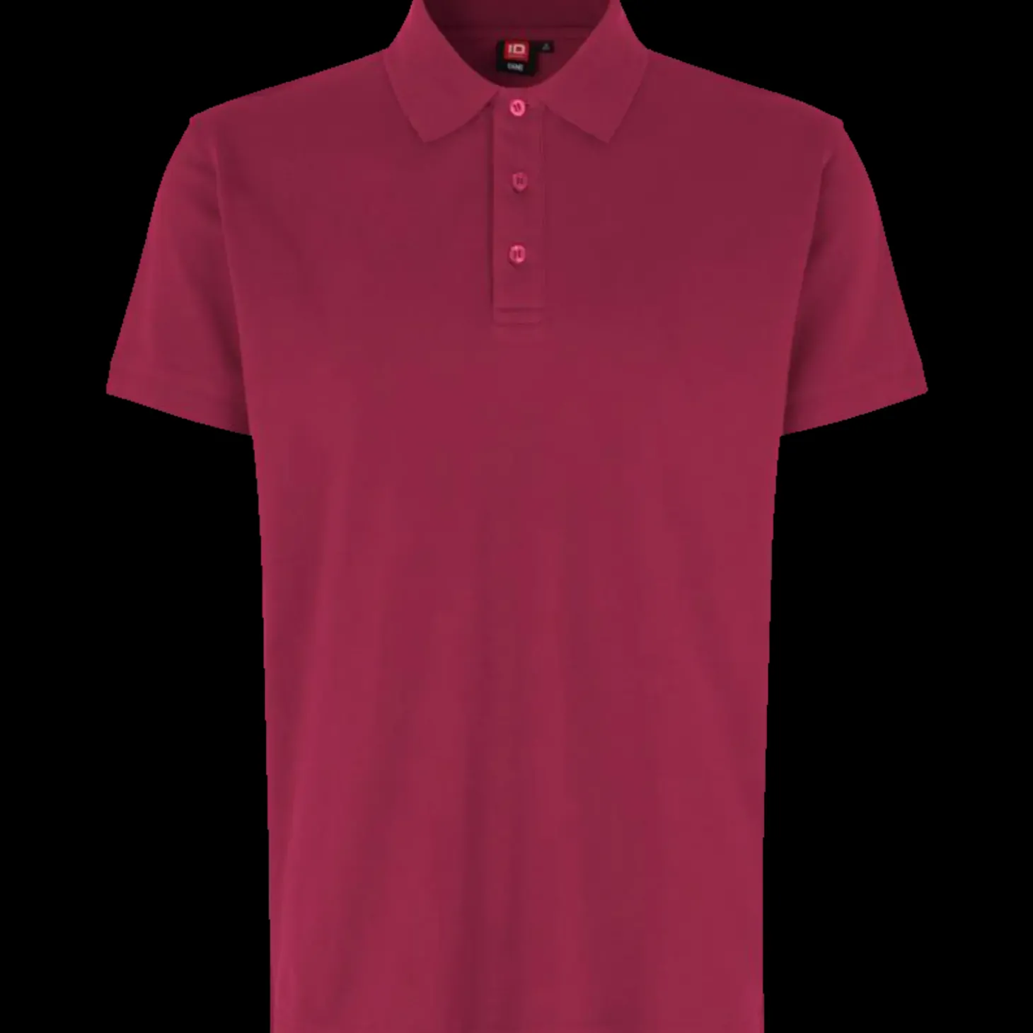 ID stretch herre poloshirt cerise str. L