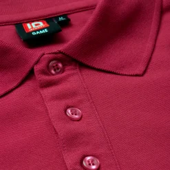 ID stretch herre poloshirt cerise str. L