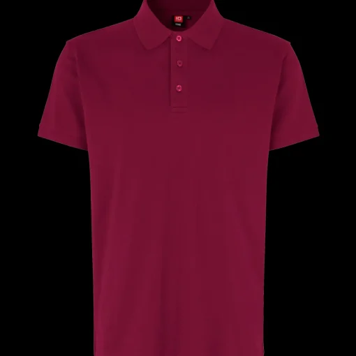 ID stretch herre poloshirt bordeaux str. 2XL