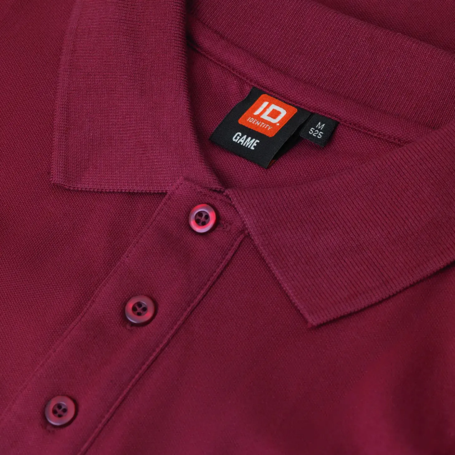 ID stretch herre poloshirt bordeaux str. 2XL