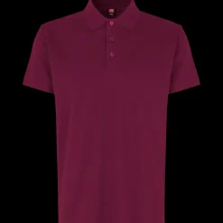ID stretch herre poloshirt bordeaux str. 2XL
