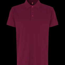 ID stretch herre poloshirt bordeaux str. 2XL
